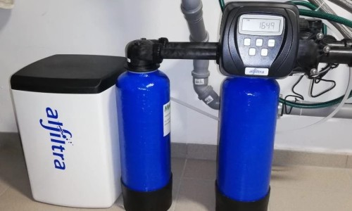 Duplex 20 water softening system in a single-family home