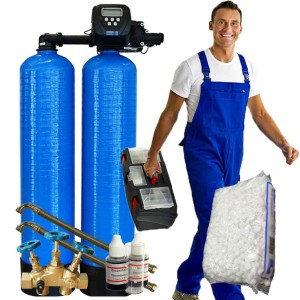 Duplex 20 water softener carefree package