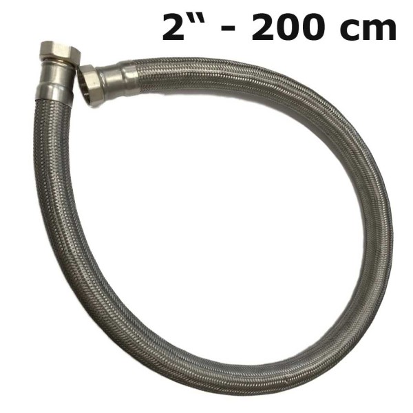 Stainless steel flexible hose 2 inches (200 cm long)